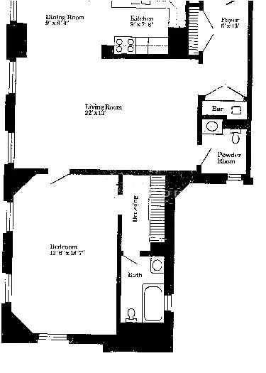 1255 N State Floorplan - The Churchill